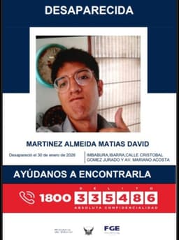 Tragedia en Ibarra: hallan sin vida a joven desaparecido